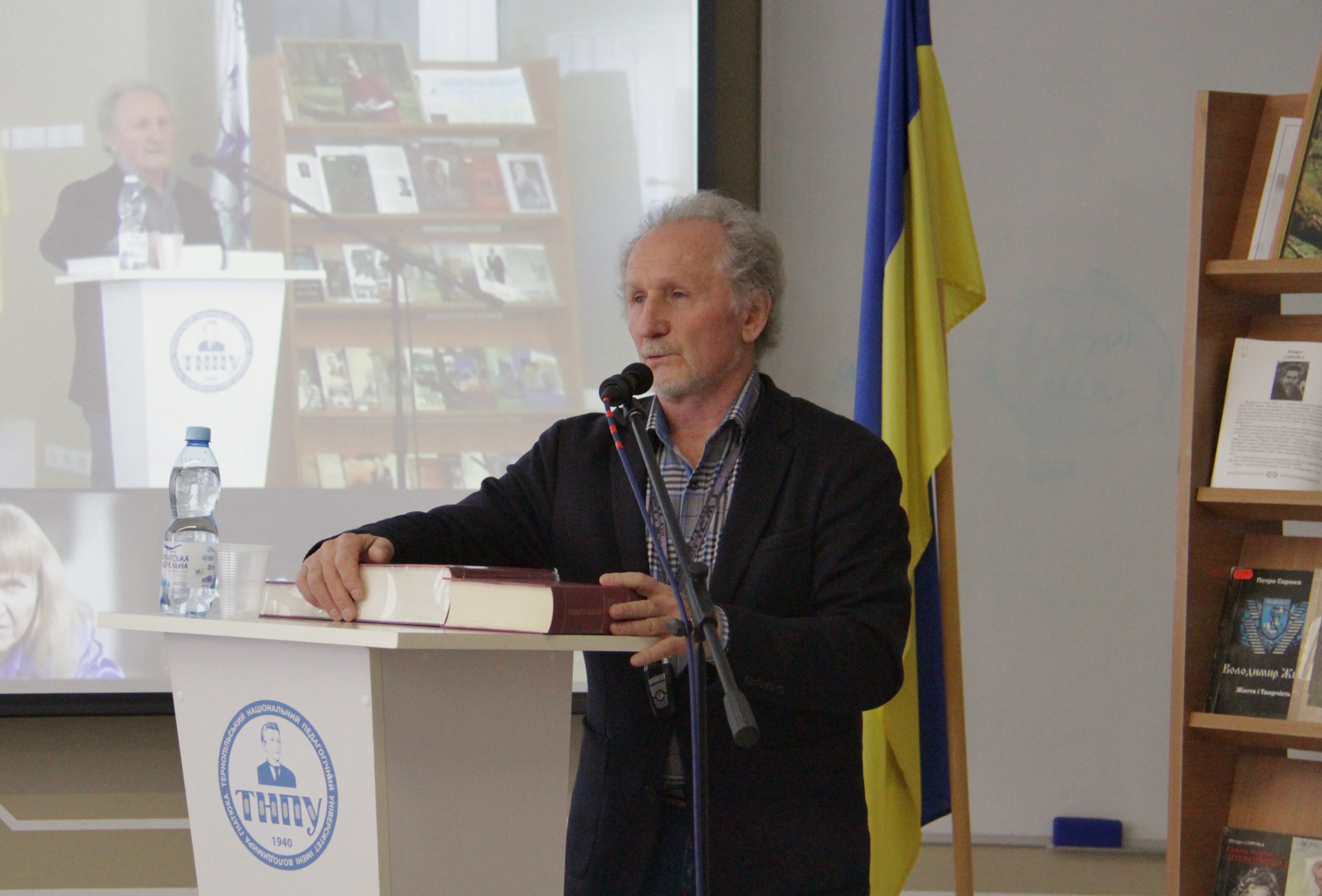 Volodymyr Shovkoshytnyi pid chas vystupu